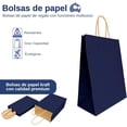 thumbnail image 2 of Kit de 50 Bolsas de Papel Kraft Bluelander, Azul, 2 of 5