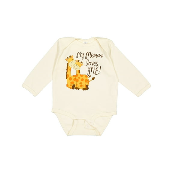 Inktastic My Memaw Loves Me Boys or Girls Long Sleeve Baby Bodysuit