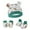 #04/Green toned parka, variant on Baby Ears Newborn Hats Mittens and Socks Set for Boys Girls Beanie Hat 0-6 Month