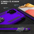 thumbnail image 2 of for Galaxy A42 5G Case with Screen Protector, Grade Shockproof Cover Pass 16ft Drop Test Protective Phone Case with  Kickstand Car Holder for Samsung Galaxy A42 5G Purple, 2 of 14