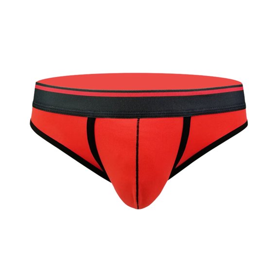 Sngxgn Men's Underwear Soft Boxer Briefs Stretch Trunks(Red,XL)