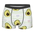 thumbnail image 5 of Uemuo Avocado of a Hear Pattern Men's Boxer Briefs,Trunk Anti-Chafing,Comfortable, Durable, and Stylish Underwear-X-Large, 5 of 9