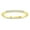 Yellow Gold-Tone, variant on Clear Cubic Zirconia Single Bar Stackable Ring Sterling Silver Size 4