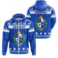 thumbnail image 3 of Sudadera con capucha de gran tamaño con estampado 3D de la bandera del emblema de Uruguay de la calle con cremallera y ropa deportiva diaria de primavera y otoño de 2024, 3 of 5