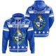 thumbnail image 3 of Sudadera con capucha de gran tamaño con estampado 3D de la bandera del emblema de Uruguay de la calle con cremallera y ropa deportiva diaria de primavera y otoño de 2024, 3 of 5