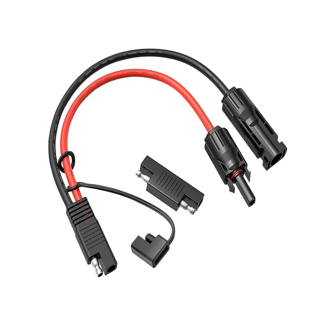 0.5M Solar Pv Panel Extension Cable Sae Photovoltaic Connector Wire 10Awg