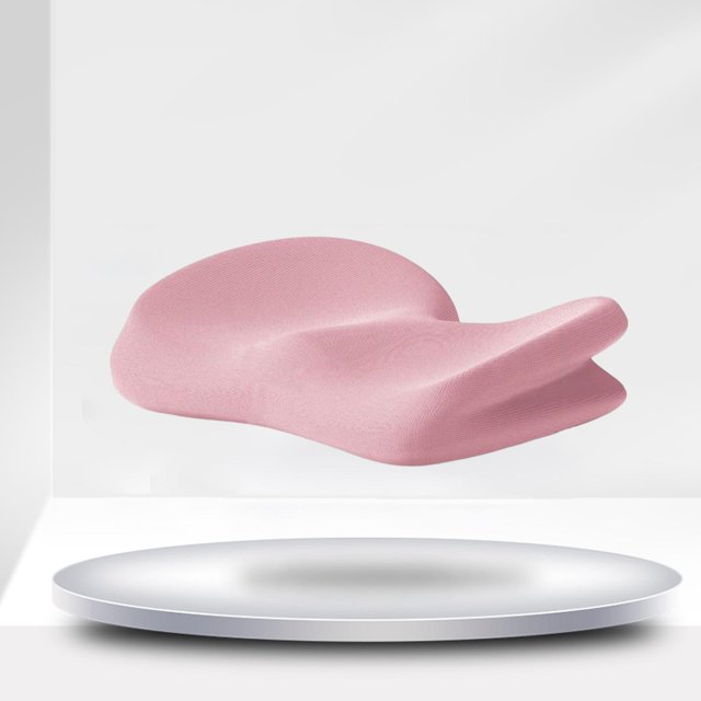 Cojín de asiento de espuma viscoelástica, Corrector contorneado, cojín lele transpirable para silla de oficina, viajes, trabajadores de oficina - Rosa perfecl Cojín de asiento de espuma viscoelástica