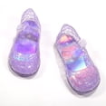 thumbnail image 6 of EliteGoogv Kids Jelly Sandals Mary Jane Princess Shoes For Girls Toddler Summer Casual Flat Footwear Purple US:11, 6 of 7