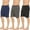 Set a, variant on Essential Elements Men's Pajama Shorts - 3 Pack Sleep Shorts - 100% Cotton Shorts, Sleeping Shorts for Men 3X-Large, Black