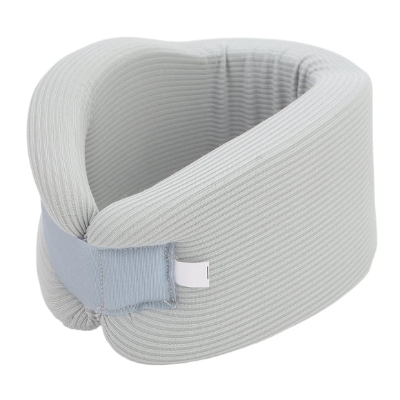 Adjustable Neck Brace Breathable Cool Soft Cervical Collar Comfortable Support, Fits All, Grey Sponge Material, For Sleeping, Office, and Travel