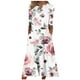 thumbnail image 2 of Puntoco Vestido De Manga Corta Con Cuello En V, Vestido De Bolsillo De Manga Corta Con Botones Y Cuello En V Estampado Para Mujer Rosa (31402) Xl, 2 of 5