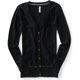 thumbnail image 1 of Suéter Cárdigan sólido Aeropostale negro mediano, 1 of 1