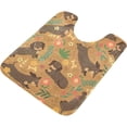 thumbnail image 5 of SKYSONIC Bathroom Rug Toiletry Mat Set, 2 pack Cartoon Dachshunds Print, Fluffy Plush Absorbent Bath Rugs Carpet for Bathroom Floor Toilet Tub and Shower,23.6"x15.7"+17.3"x13.4", 5 of 7