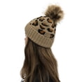 thumbnail image 4 of SPRING PARK Winter Beanie Hats for Womens Leopard Animal Knit Skull Cap Vintage Head Cover, 4 of 4