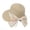 Beige13, variant on Sun Hats for Women Dome Fine Woven Straw Bucket Sun Hat with Pearl Studded Organza Satin Big Back Bow Decor, Wide Curved Floppy Brim Hat Baseball Cap