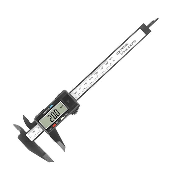 Nortools Digital Caliper, 0-6" Measuring Tool, Black