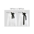 thumbnail image 7 of INSPIRE CHIC Lady Gilding Metallic Shiny Star Neck Scarf Chiffon Skinny Long Hair Band White 140x5cm, 7 of 7