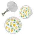 thumbnail image 2 of 4 Pcs Pineapple Knobs for Kitchen Cabinet Cupboard Dresser Bookcase Drawer Pulls Handles Round Home Decor, 2 of 5