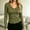 Army Green women's long sleeve v neck top a1, variant on Women's Fall Winter Long Sleeve V Neck Ribbed Knit Tops Slim Basic Casual Pullover Blouses Solid Dressy Trendy T Shirts for Work Vacation Fashion Clothes, Blue S