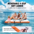 thumbnail image 3 of VEVOR Inflatable Floating Dock, 8 x 5FT Inflatable Dock Platform, Non-Slip Water Floating Dock Mat with Portable Carrying Bag & Detachable Ladder, Floating Platform Island Raft for Pool Beach Ocean, 3 of 8