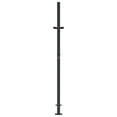 thumbnail image 3 of vidaXL Garden Gate Anthracite 105x155 cm Steel Bamboo Design, 3 of 5