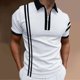 thumbnail image 4 of Gibobby Polo Casual para Hombre Polo Deportivo de Manga raglán Ultra seco. Polo para Hombre(Blanco,G), 4 of 5