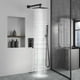 thumbnail image 2 of Juego de grifos de ducha Aolemi Rain Shower System, negro mate, 20 cm, 2 of 9