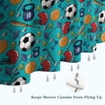 thumbnail image 6 of Baseball Football Pattern Shower Curtain 72"x84" ,Bathroom Decorative Shower Curtains Set with 12 Hooks,Modern Waterproof Washable Shower Curtain, 6 of 6