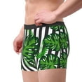 thumbnail image 2 of Pofeuu Palm Greenery Print Men’s Boxer Briefs, Moisture-Wicking Underwear, Regular,Trunk-Small, 2 of 5
