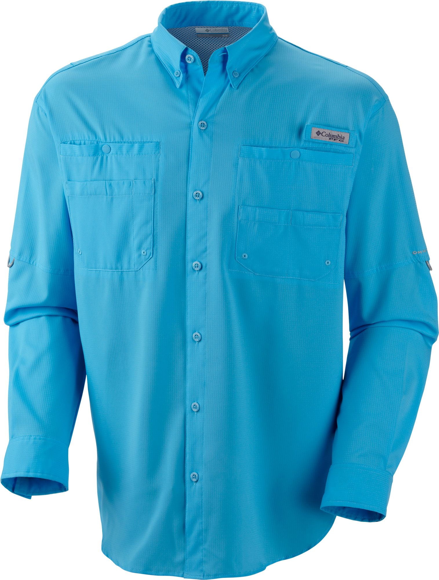 columbia sportswear men's dallas cowboys pfg tamiami fishing shirt