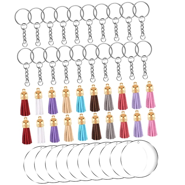 unbranded 90Ud De Llaveros Con Borlas Surtidas Y Materiales Resistentes Para De Llaves Y Mochila