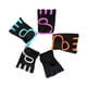 thumbnail image 2 of Guantes de ciclismo para levantamiento de pesas, de medio dedo, para fitness, gimnasio, deportes, antideslizantes (negros), talla M, 2 of 6
