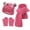 Rose Red, variant on FZ FANTASTIC ZONE Kids Toddler Winter Beanie Hats Scarfs Touchscreen Gloves Set Pompom Caps Neck Warmer with Fleece Gifts for 5-8 Years Old Baby Girls Boys, Tiedyepurple