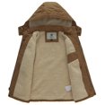 thumbnail image 2 of WenVen Big Boy's Parka Coat Winter Warm Fleece Jacket Hooded Insulated Puffer Coat Brown 8, 2 of 11