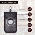 thumbnail image 3 of Funda para Llave de Coche Anti RFID Bolsa Faraday con Bloqueo de Señal, Juego de 2 Bolsas de Bloqueo de Señal RFID para Llave de Coche, Funda de Protección Anti RFID en Fibra de Carbono, 3 of 5