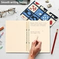 thumbnail image 4 of FORMRS 1-Subject Spiral Notebook 8" x 5" College Ruled 60 Refillable Sheet A5 Hard Cover, Black Cats and Hearts, 4 of 7