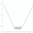 thumbnail image 2 of 925 Sterling Silver Polished 3 Bead Necklace, 2 of 2