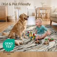 thumbnail image 4 of ODIKA 6'x9' Ultra-Soft Area Rug, Abstract Diagonal Veined Flow Streaks Symmetrical Motif Swirl Flowing Dynamic None Washable, Bare feet friendly, Silk-Touch for Guest Room, Bedroom, 4 of 7