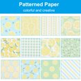 thumbnail image 5 of Uxcell 12x12Inch Scrapbook Paper, 24 Sheet Double-Sided Lemon Style Craft Paper, Yellow, 5 of 7