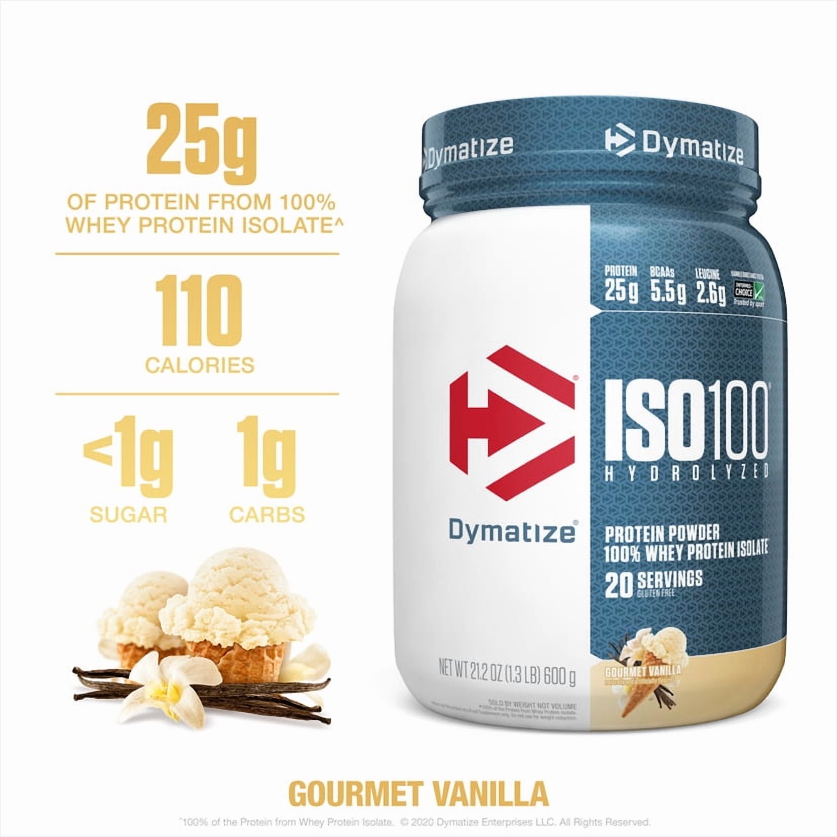 Dymatize ISO100 Hydrolyzed Whey Isolate Gourmet photo 2