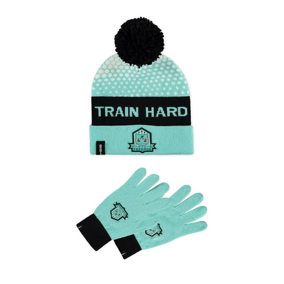Pokemon Bulbasaur Beanie And Knitted Gloves Gift Set