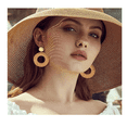 thumbnail image 2 of 9 Pares Aretes Clip Mujer:ratán/acrílico Lab.g, 2 of 5