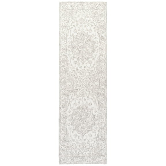 SAFAVIEH Trace Donna Floral Runner Rug, Ivory/Natural, 2'3" x 8'