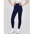 thumbnail image 3 of Arshiner Girls Athletic Leggings with Pockets Kids Crossover High Waisted Dance Workout Running Yoga Pants, 3 of 6