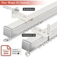 Curtain Track, (3Ft15Ft) Flexible Curtain Track Ceiling Wall Mount
