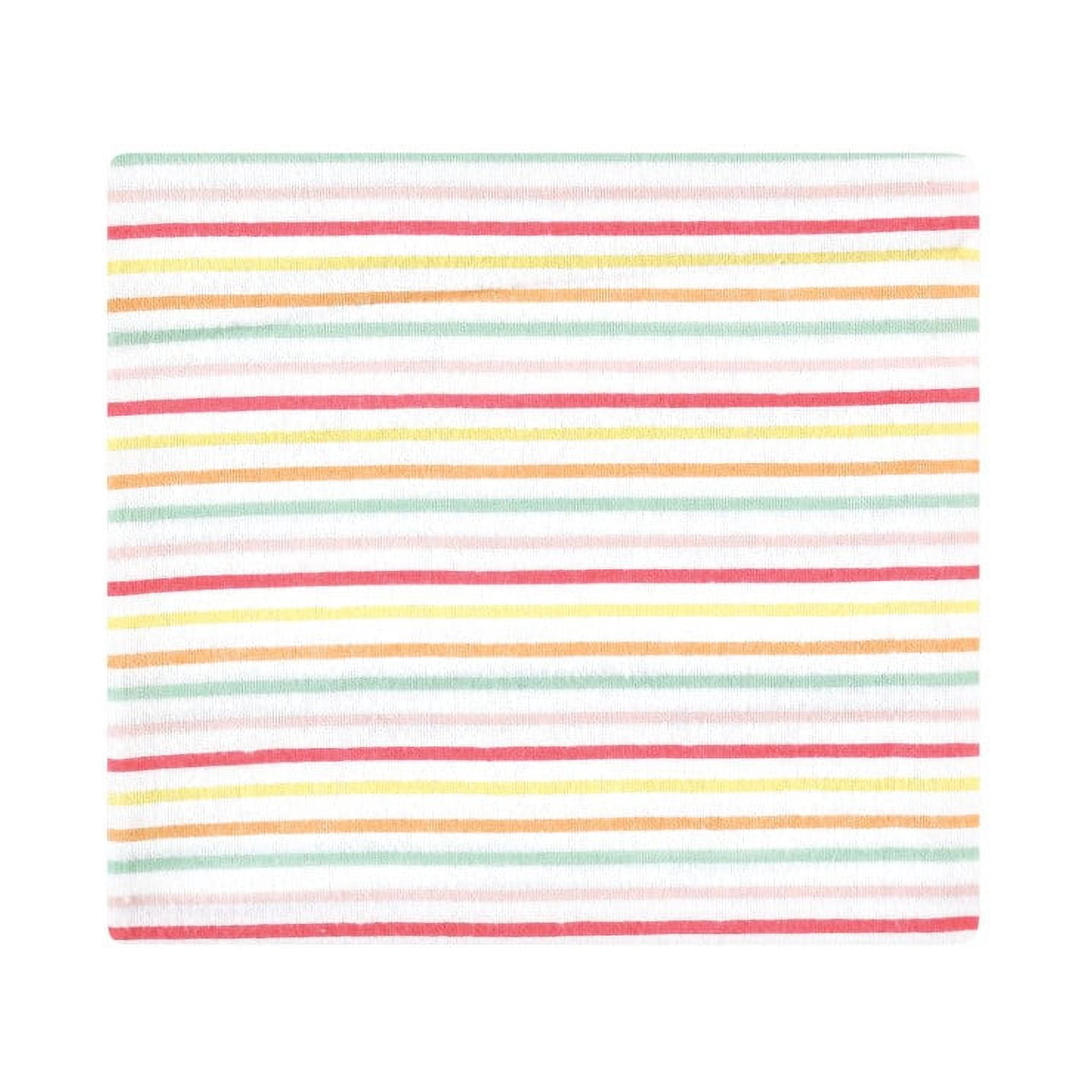 Hudson Baby Infant Girl Cotton Flannel Receiving Blankets Bundle, Fruit Salad, One Size