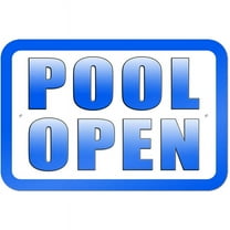Pool Open Sign