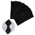 thumbnail image 1 of Uxcell 6-Pack Servilletas de Tela, 17" x 17" Servilletas de Algodón para Otoño, Servilletas de Cena Lavables para Bodas [Negro], 1 of 1