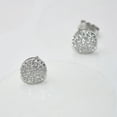 thumbnail image 5 of Veda Jewel 1.32 Ct Round Cut Lab Created Diamond Earring - 14K White Gold Plated Push Back Studs for Women - Beautiful Cluster Design for Her - Perfect Gift for Engagements and Special Moments, 5 of 6