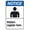 Warning Sign 4, variant on Visitors Parking Only Valid Permit Required Sign 8"x12" - Security Metal Decor for Office, Business Yard Street Road Home Caution